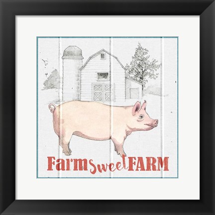 Framed Farm To Table III Print