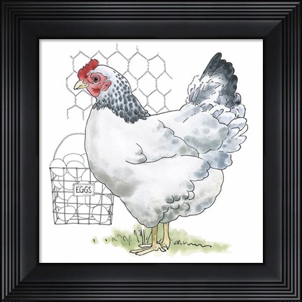 Framed Fun at the Coop IV Print