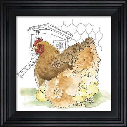 Framed Fun at the Coop II Print