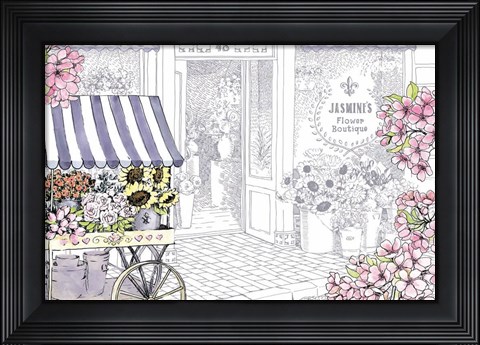 Framed Streets of Paris III Print