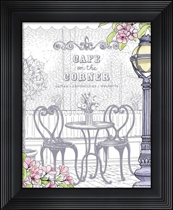 Framed Streets of Paris II Print