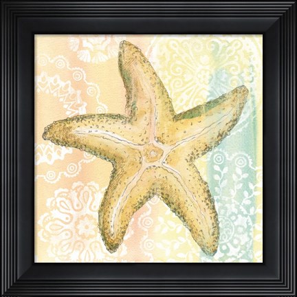 Framed Golden Treasures VI Print