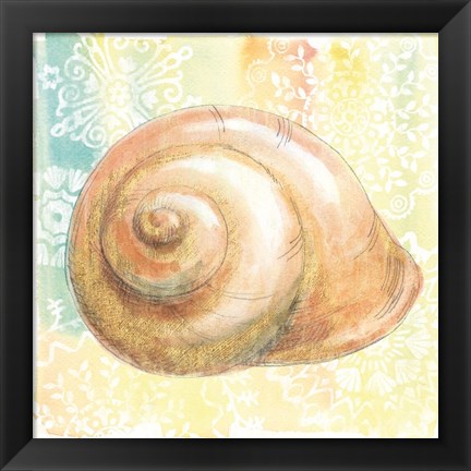 Framed Golden Treasures I Print