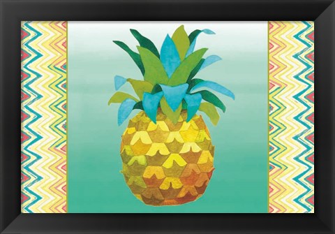 Framed Island Time Pineapples III Print