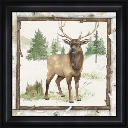 Framed Family Cabin I Print