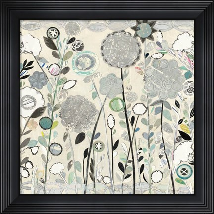 Framed Interlocking Shadows Sq Print