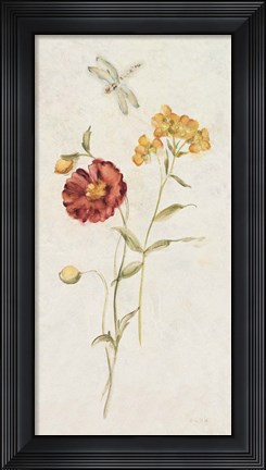 Framed Wild Wallflowers IV Print