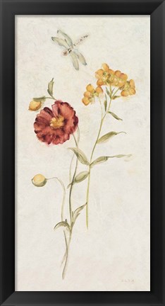 Framed Wild Wallflowers IV Print