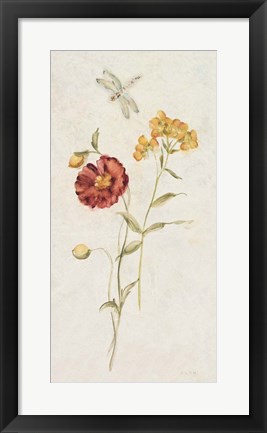 Framed Wild Wallflowers IV Print