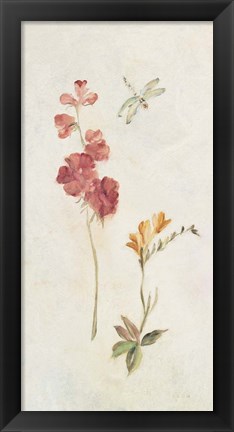 Framed Wild Wallflowers II Print