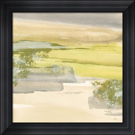 Framed Grey Stone I Print