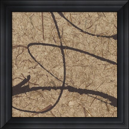 Framed Contemporary Scroll Square III Print