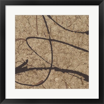 Framed Contemporary Scroll Square III Print