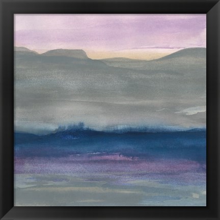 Framed Grey Hills II Print