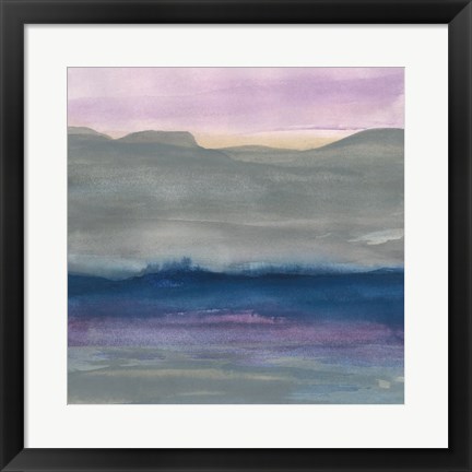 Framed Grey Hills II Print