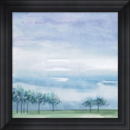Framed Rain on the Plain Print