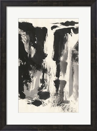 Framed Sumi Waterfall View IV Print