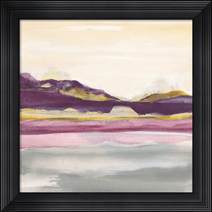 Framed Purple Rock Dawn II Gold Print