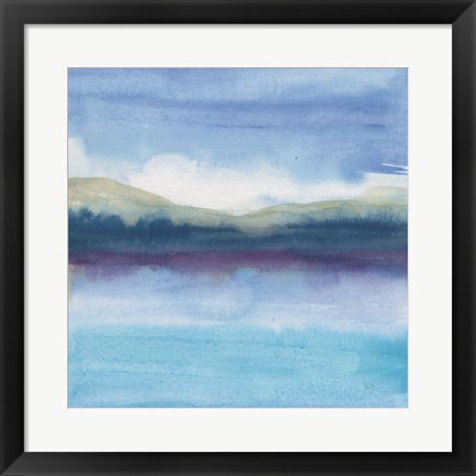 Framed Violet Reflection II Print