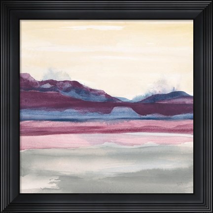 Framed Purple Rock Dawn II Print