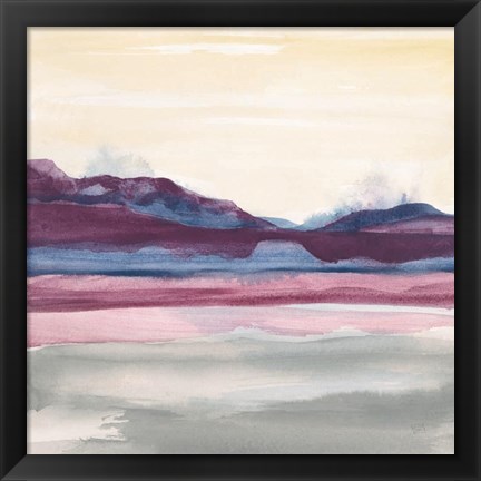 Framed Purple Rock Dawn II Print