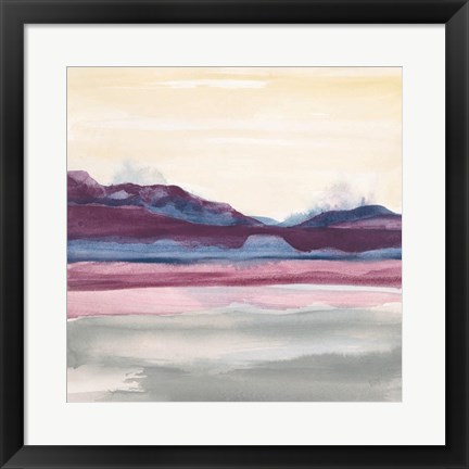 Framed Purple Rock Dawn II Print