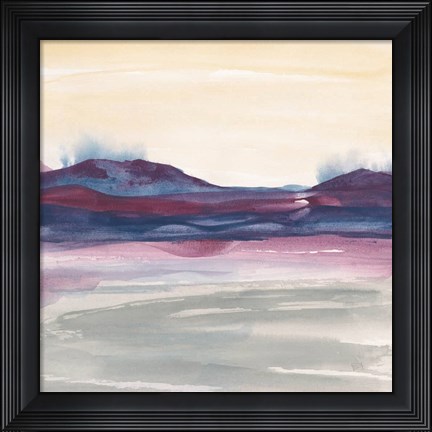 Framed Purple Rock Dawn I Print