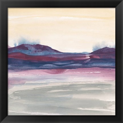 Framed Purple Rock Dawn I Print