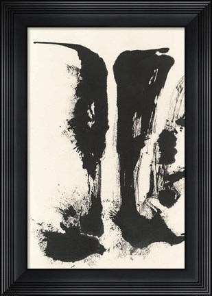 Framed Sumi Waterfall View V Print