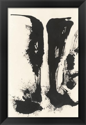 Framed Sumi Waterfall View V Print