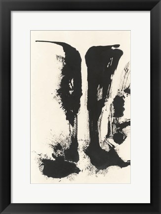 Framed Sumi Waterfall View V Print