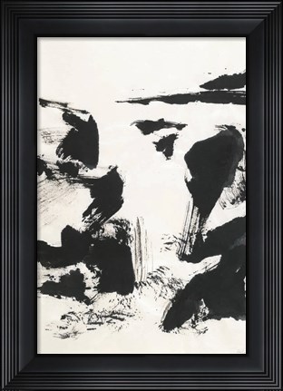 Framed Sumi Waterfall VI Print