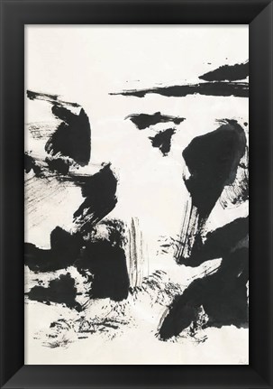 Framed Sumi Waterfall VI Print