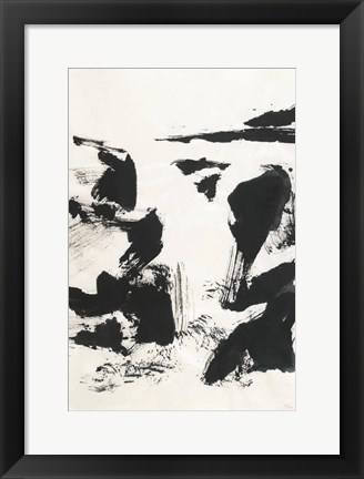 Framed Sumi Waterfall VI Print