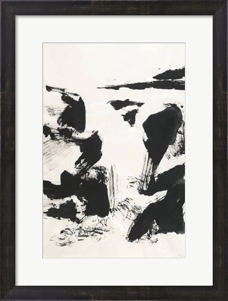 Framed Sumi Waterfall VI Print