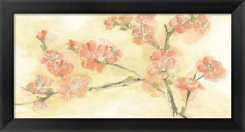 Framed Tinted Blossoms II Print