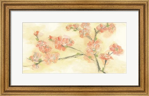 Framed Tinted Blossoms II Print