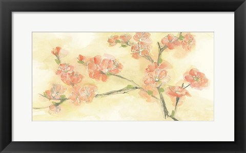 Framed Tinted Blossoms II Print