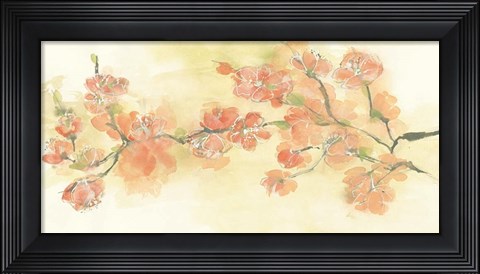 Framed Tinted Blossoms I Print