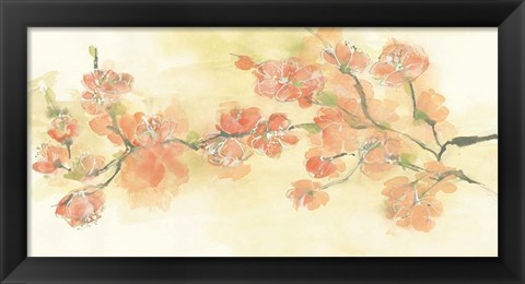 Framed Tinted Blossoms I Print