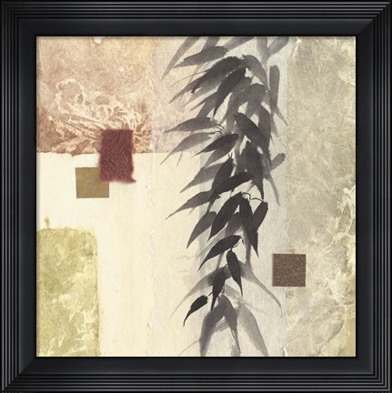Framed Textured Bamboo II Print