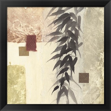 Framed Textured Bamboo II Print