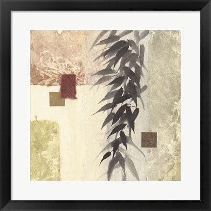 Framed Textured Bamboo II Print