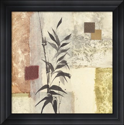 Framed Textured Bamboo I Print