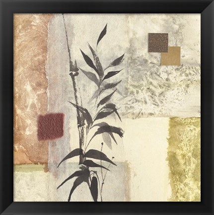 Framed Textured Bamboo I Print