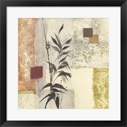 Framed Textured Bamboo I Print