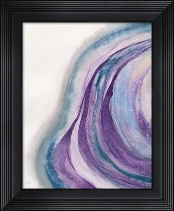 Framed Watercolor Geode I Print