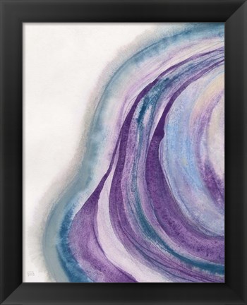 Framed Watercolor Geode I Print