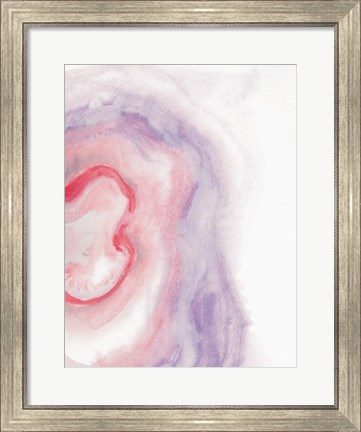 Framed Watercolor Geode VIII Print
