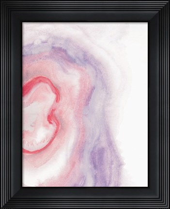 Framed Watercolor Geode VIII Print